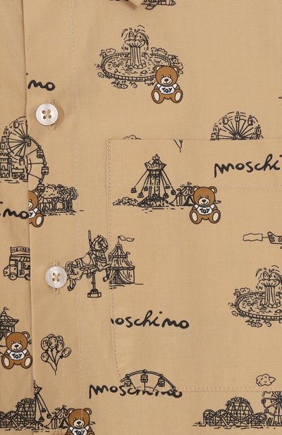 Хлопковая рубашка MOSCHINO, арт. HMC01G/LLB47/10-14, фото 3