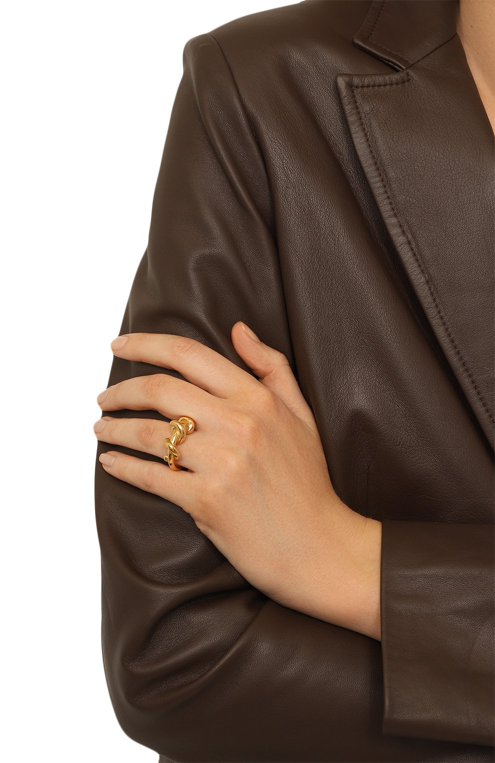 Кольцо JIL SANDER золотого цвета по цене 32650 руб., арт. J11UQ0014 J12003, фото 2 Кольцо JIL SANDER, арт. J11UQ0014 J12003, фото 2