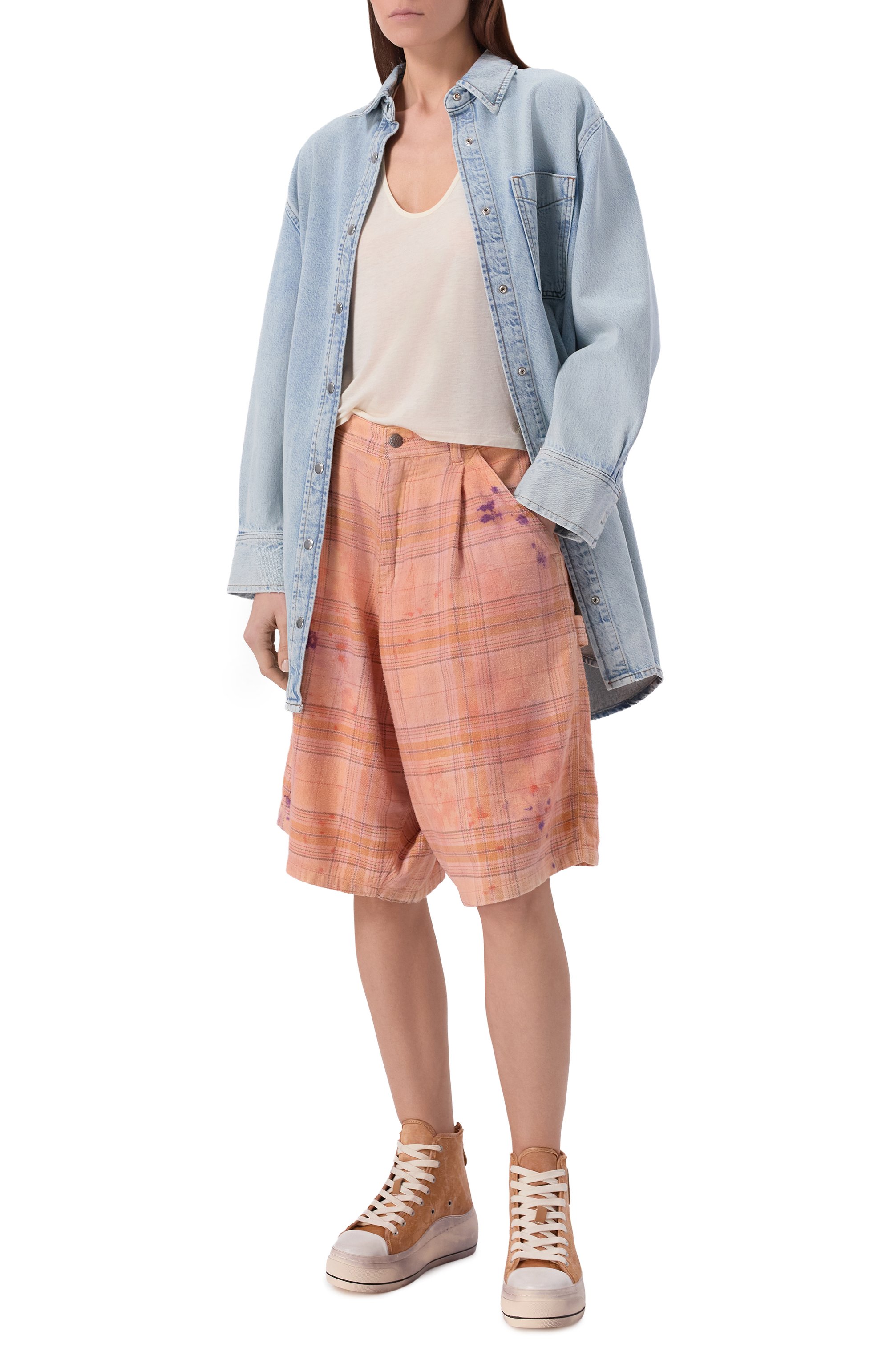 Хлопковые шорты R13, арт. R13WR553-R654B, фото 2