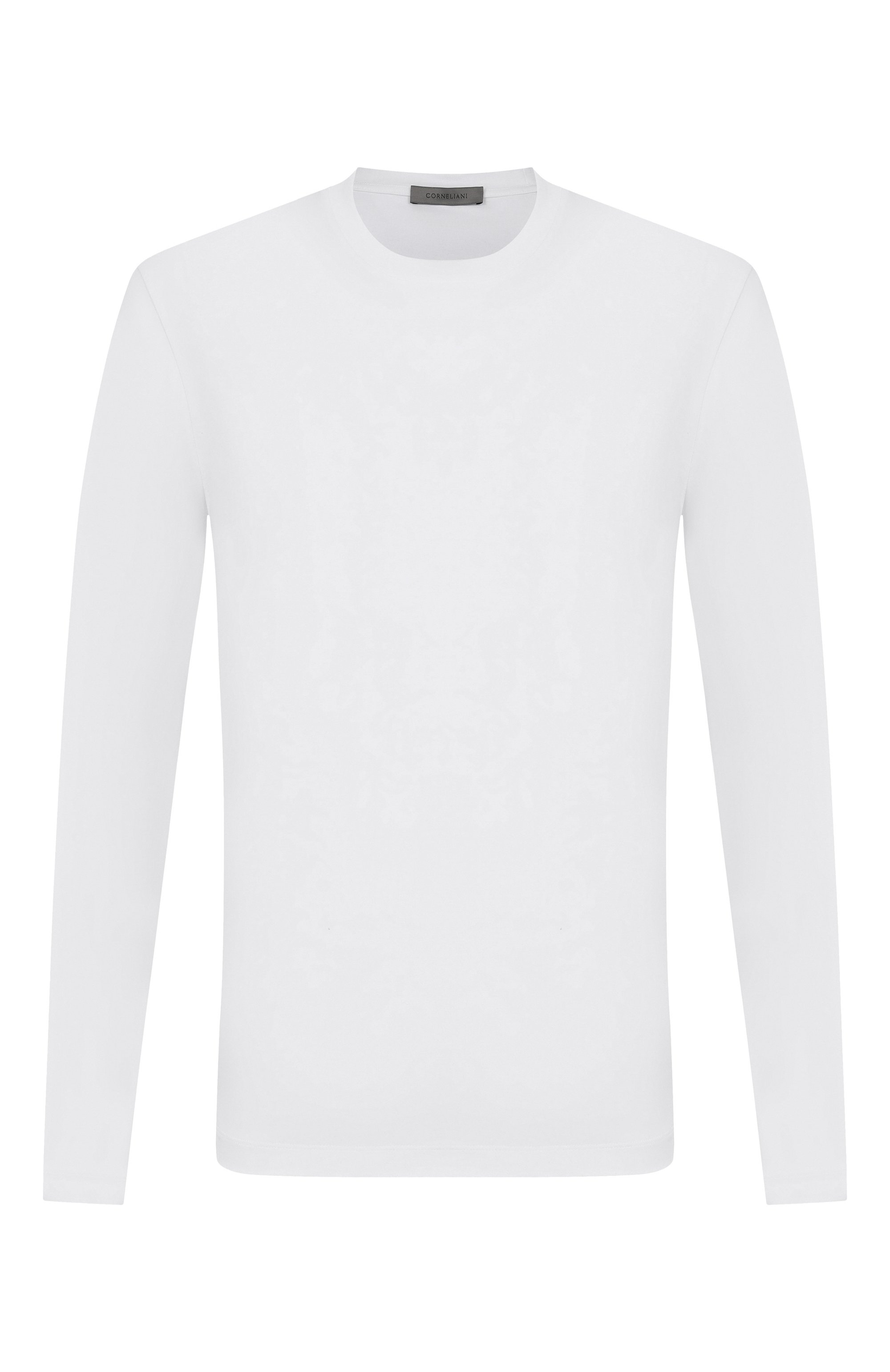 Хлопковый лонгслив CORNELIANI белого цвета по цене 20800 руб., арт. 28G570/2A25022, фото 1 Хлопковый лонгслив CORNELIANI, арт. 28G570/2A25022, фото 1