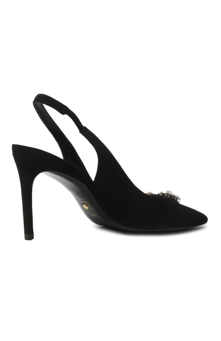 Замшевые туфли stuart crystal fleur 85 STUART WEITZMAN, арт. SF078, фото 3