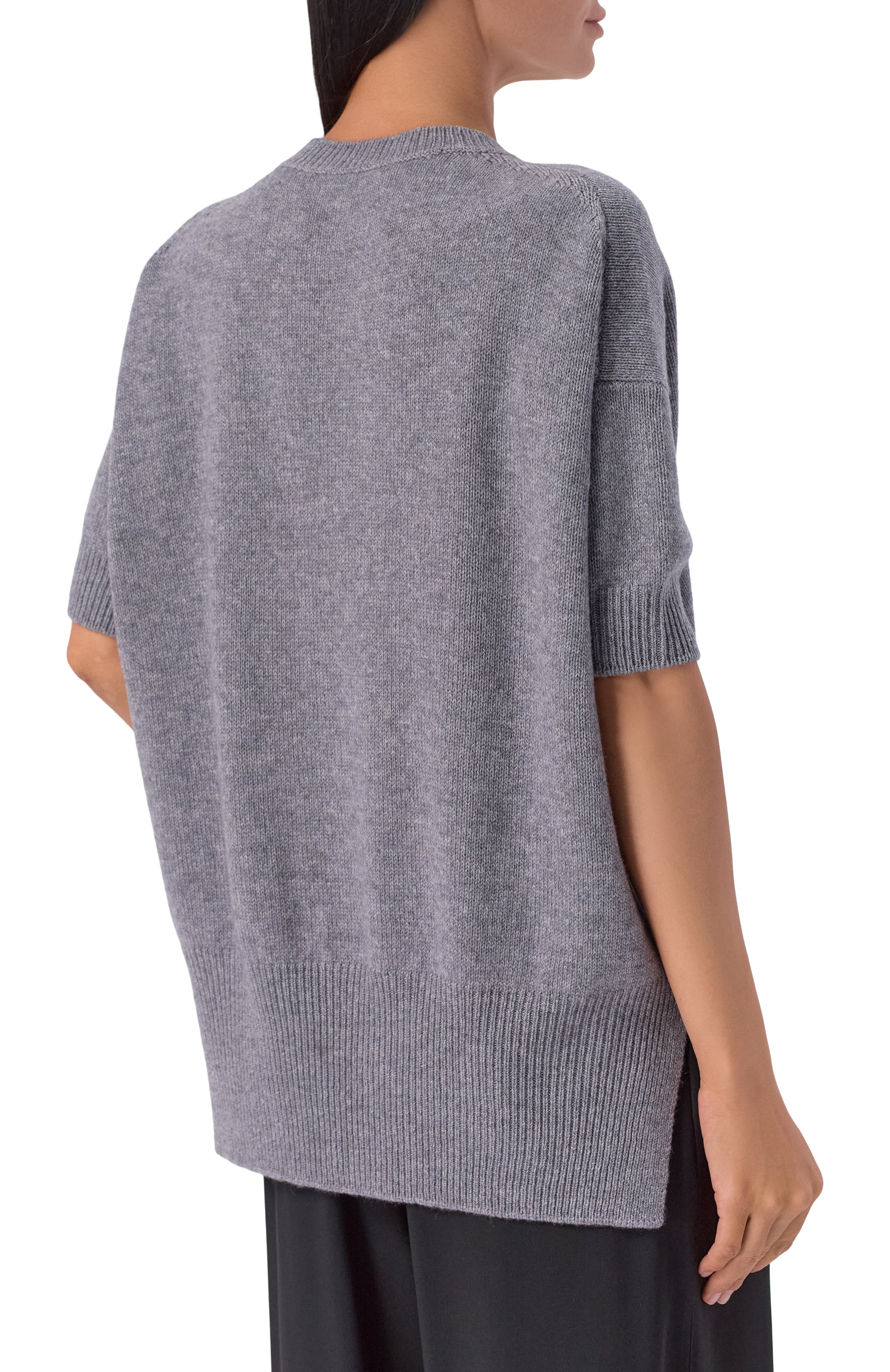 Кашемировый пуловер JIL SANDER серого цвета по цене 184000 руб., арт. J02GP0014/J13206, фото 4 Кашемировый пуловер JIL SANDER, арт. J02GP0014/J13206, фото 4