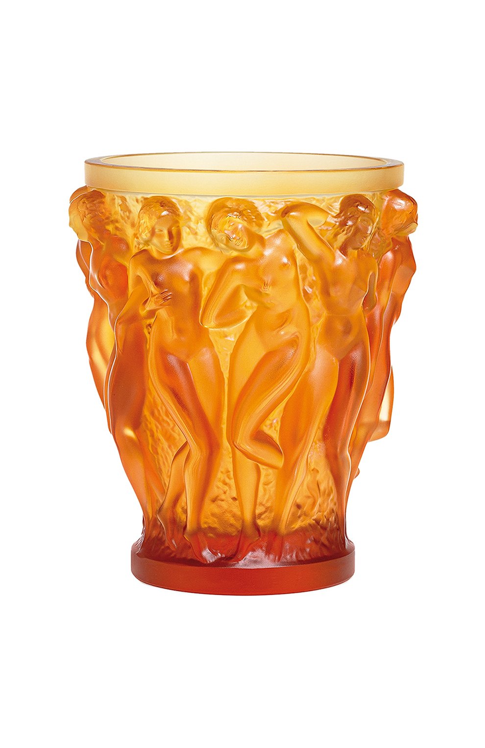 Ваза bacchantes LALIQUE оранжевого цвета по цене 845000 руб., арт. 1220020, фото 1 Ваза bacchantes LALIQUE, арт. 1220020, фото 1