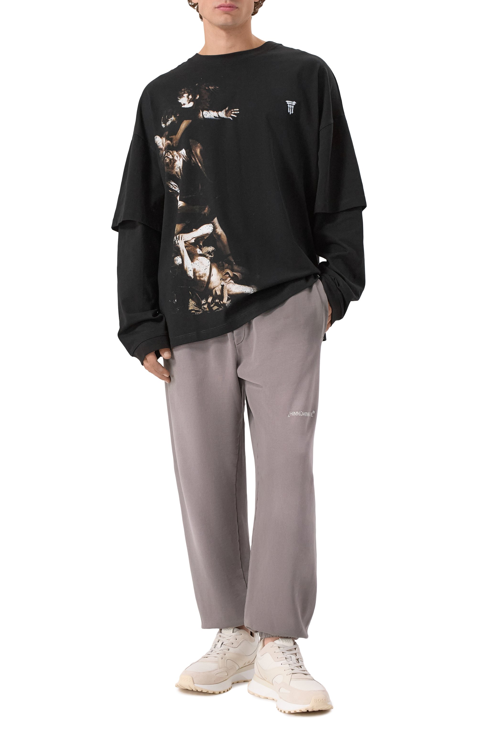 Хлопковый лонгслив DIEGO VENTURINO, арт. DVTS-MLCDVC, фото 2