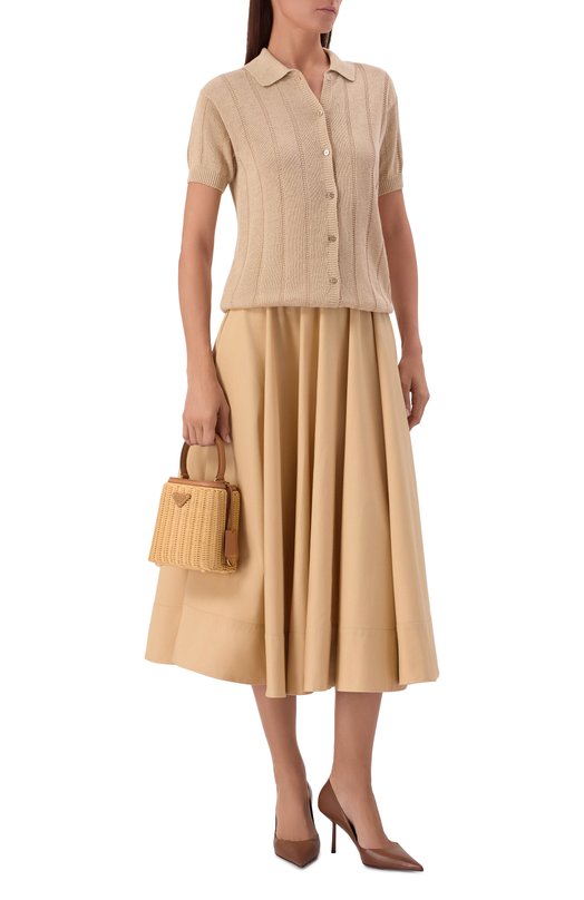 Сумка Panier mini Prada 1BA413/2CYF Бежевый  1BA413/2CYF Фото 7