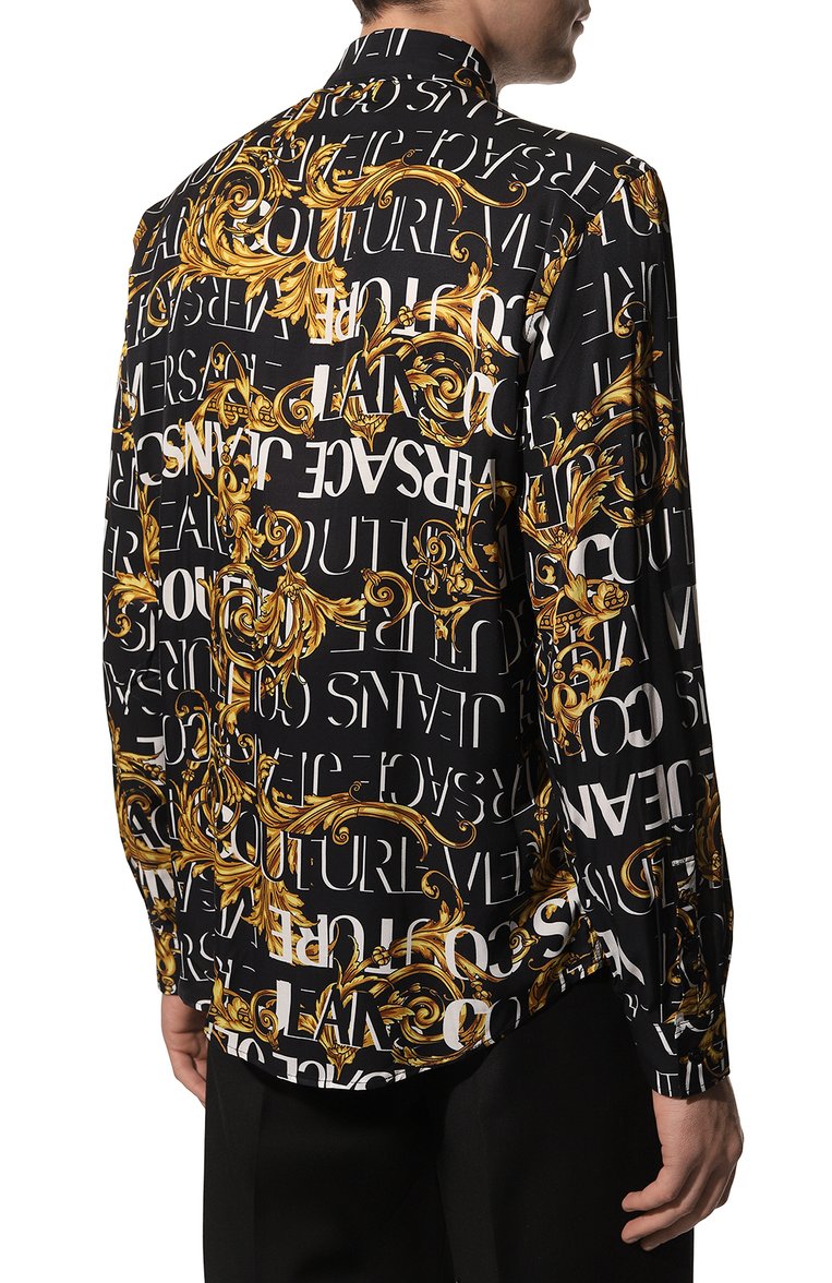 Рубашка из вискозы VERSACE JEANS COUTURE, арт. 73GAL2R0-73UP200 R PRINT L0G0 BAR0QUE/NS153, фото 1
