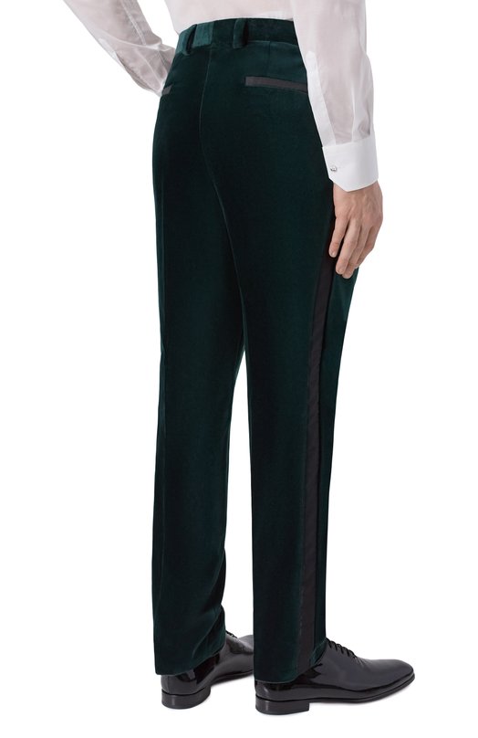 Бархатные брюки HUGO 50549025 Зелёный  50549025 Фото 4