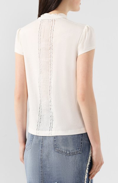 Хлопковая блузка POLO RALPH LAUREN, арт. 211754296, фото 4