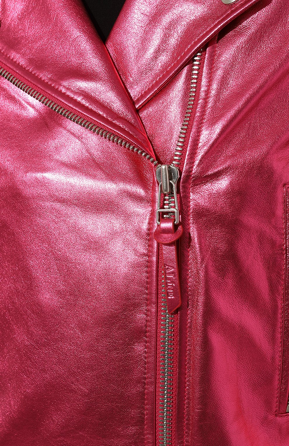 Кожаная куртка ALINE розового цвета по цене 115000 руб., арт. AL030103, фото 5 Кожаная куртка ALINE, арт. AL030103, фото 5