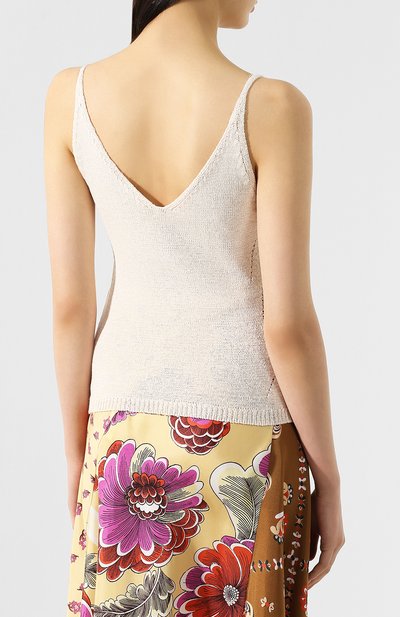 Топ CHLOÉ белого цвета по цене 72100 руб., арт. CHC19UMH14600, фото 4 Топ CHLOÉ, арт. CHC19UMH14600, фото 4