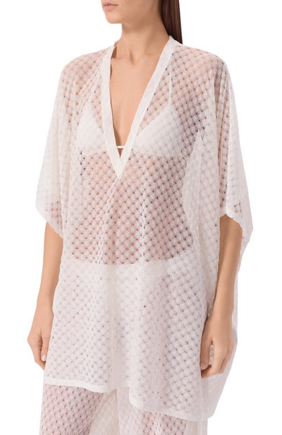 Туника из вискозы MISSONI белого цвета по цене 113000 руб., арт. MC26SQ00/BR014R, фото 3 Туника из вискозы MISSONI, арт. MC26SQ00/BR014R, фото 3