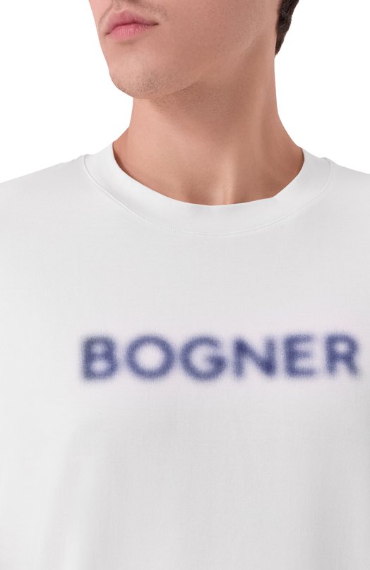 Хлопковая футболка Bogner 58086604 Белый  58086604 Фото 5