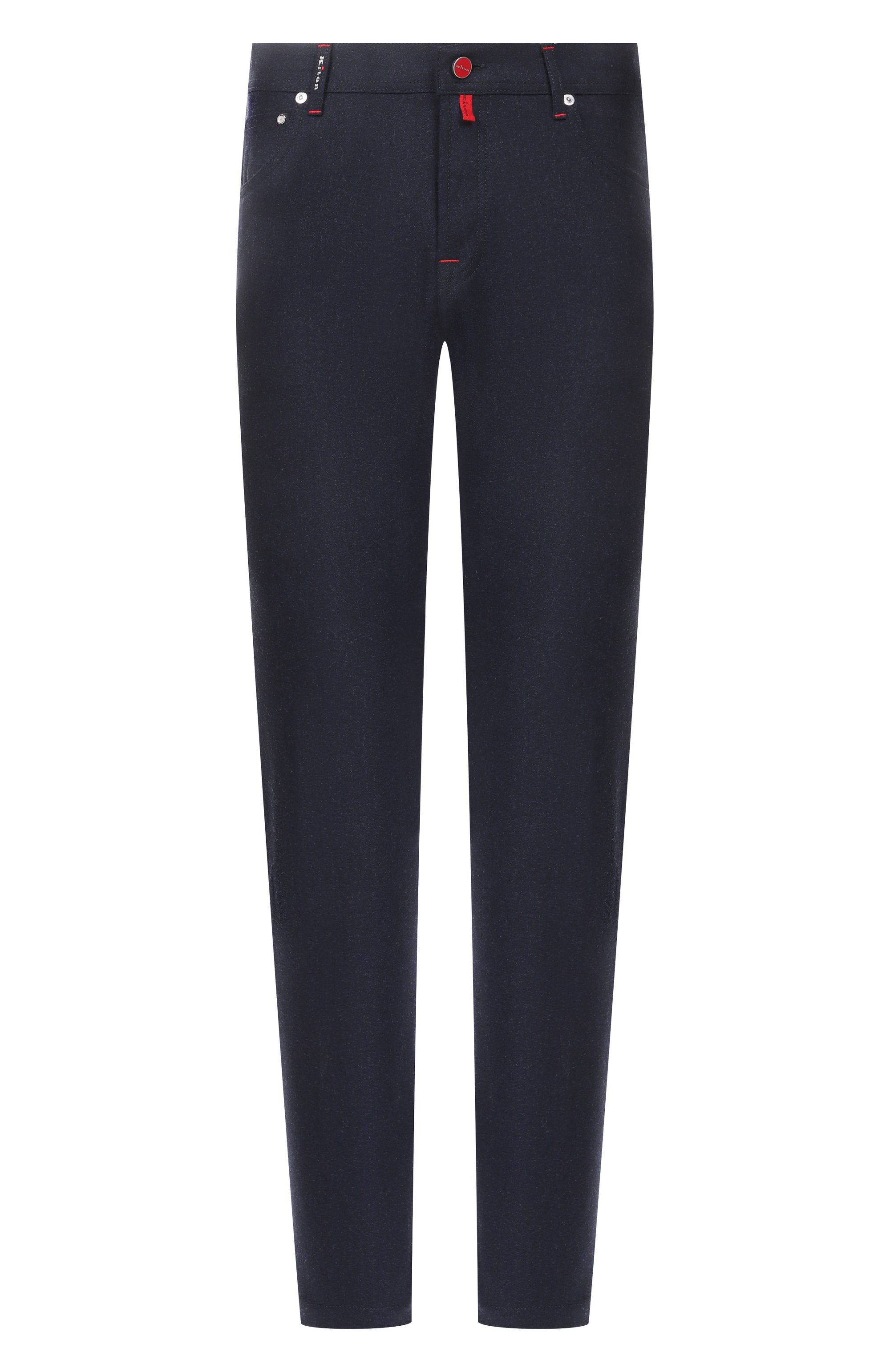 Шерстяные брюки KITON темно-синего цвета по цене 212000 руб., арт. UPNJSK0171H01, фото 1 Шерстяные брюки KITON, арт. UPNJSK0171H01, фото 1