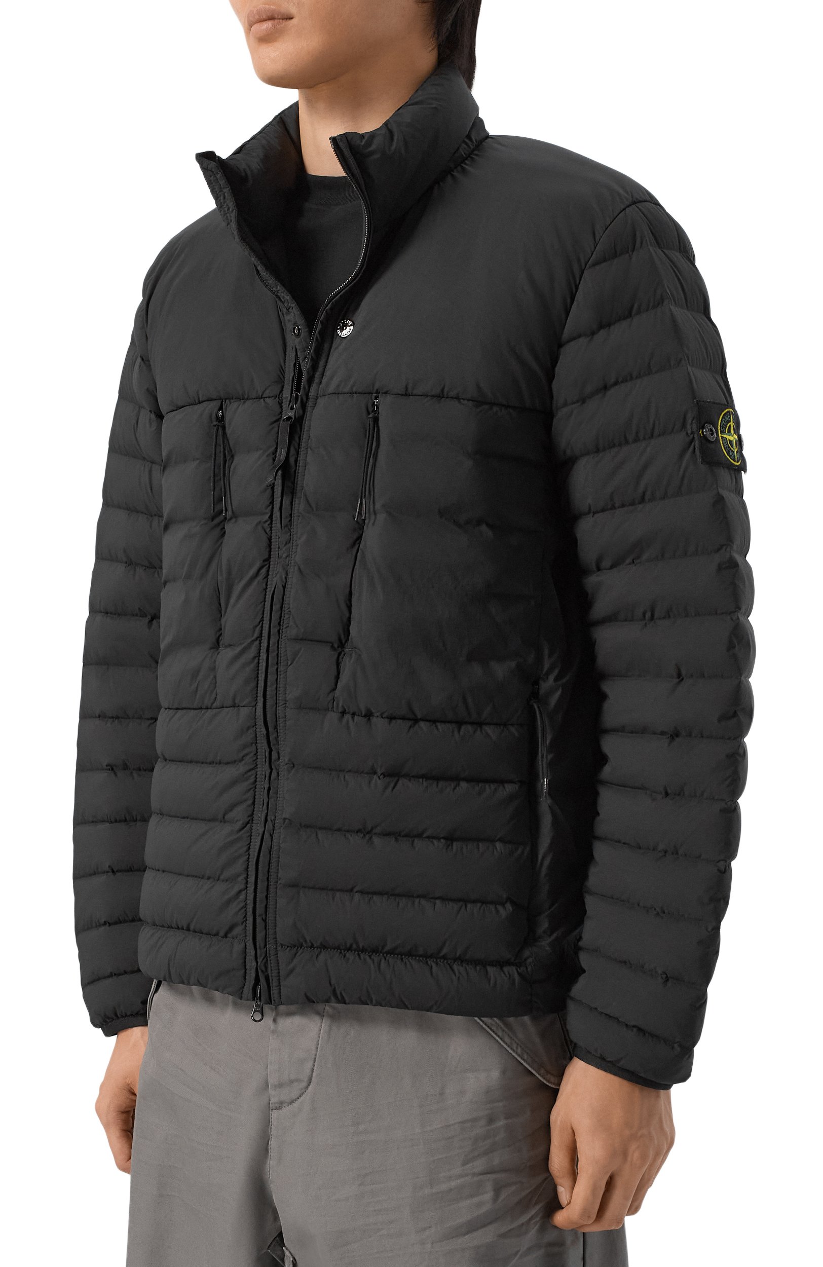 Пуховик STONE ISLAND черного цвета по цене 88300 руб., арт. L1S154100106/S0183_001, фото 3 Пуховик STONE ISLAND, арт. L1S154100106/S0183_001, фото 3