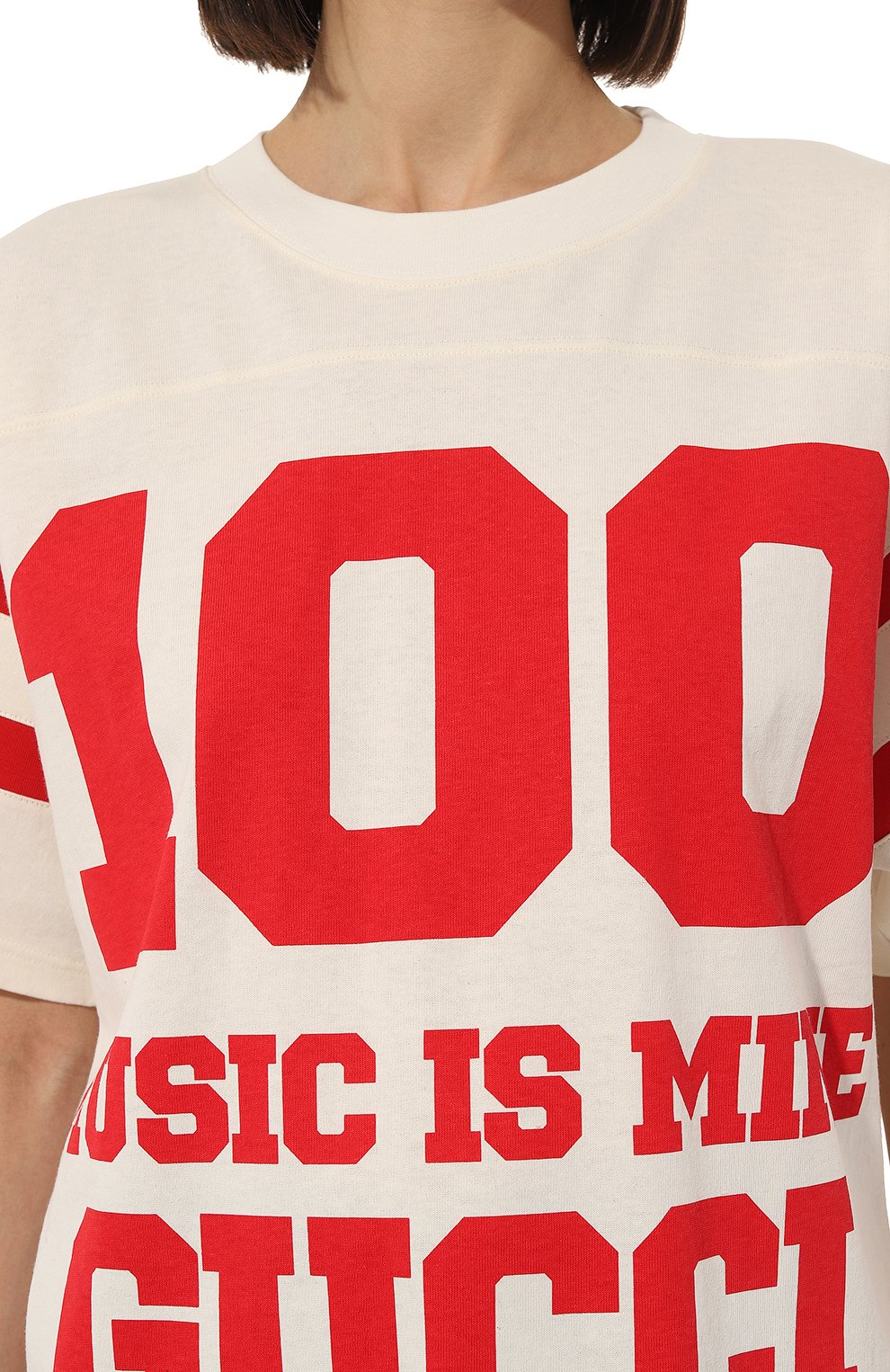 Хлопковая футболка GUCCI, арт. 660744 XJDW5, фото 5