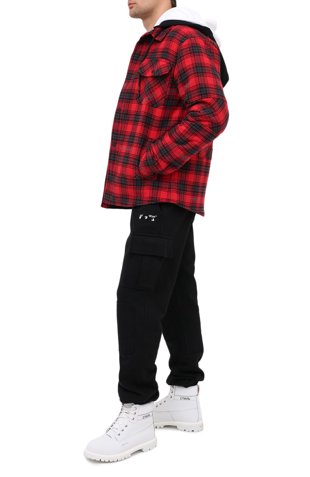 Куртка OFF-WHITE красного цвета по цене 123000 руб., арт. 0MEA236E20FAB0012500, фото 2 Куртка OFF-WHITE, арт. 0MEA236E20FAB0012500, фото 2