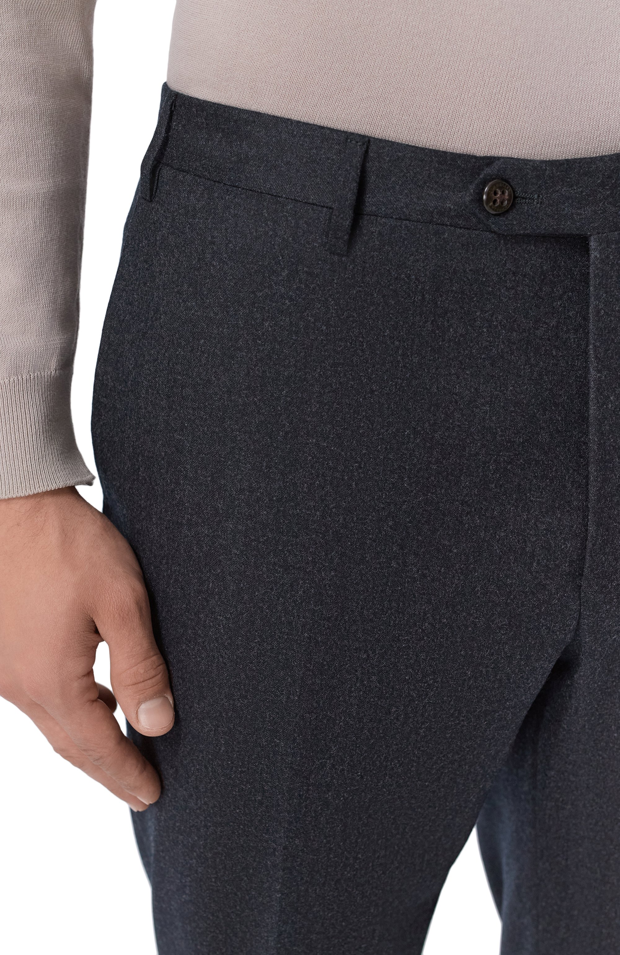 Шерстяные брюки CORNELIANI темно-серого цвета по цене 56450 руб., арт. 285B01/2A18111, фото 5 Шерстяные брюки CORNELIANI, арт. 285B01/2A18111, фото 5
