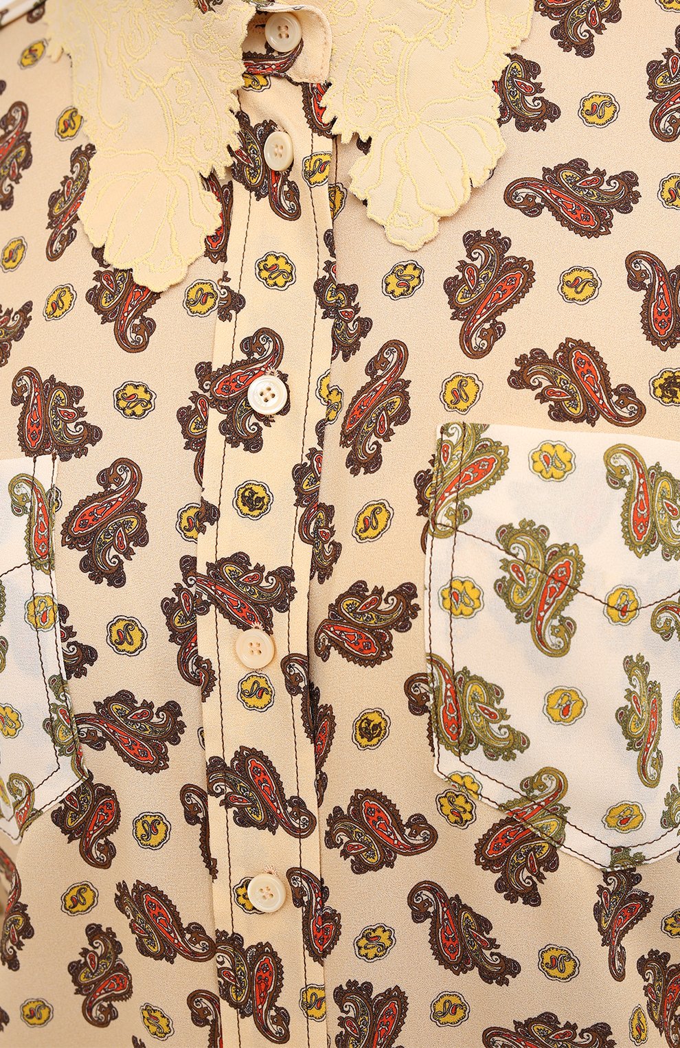 Шелковая блузка CHLOÉ, арт. CHC20WHT49331, фото 5