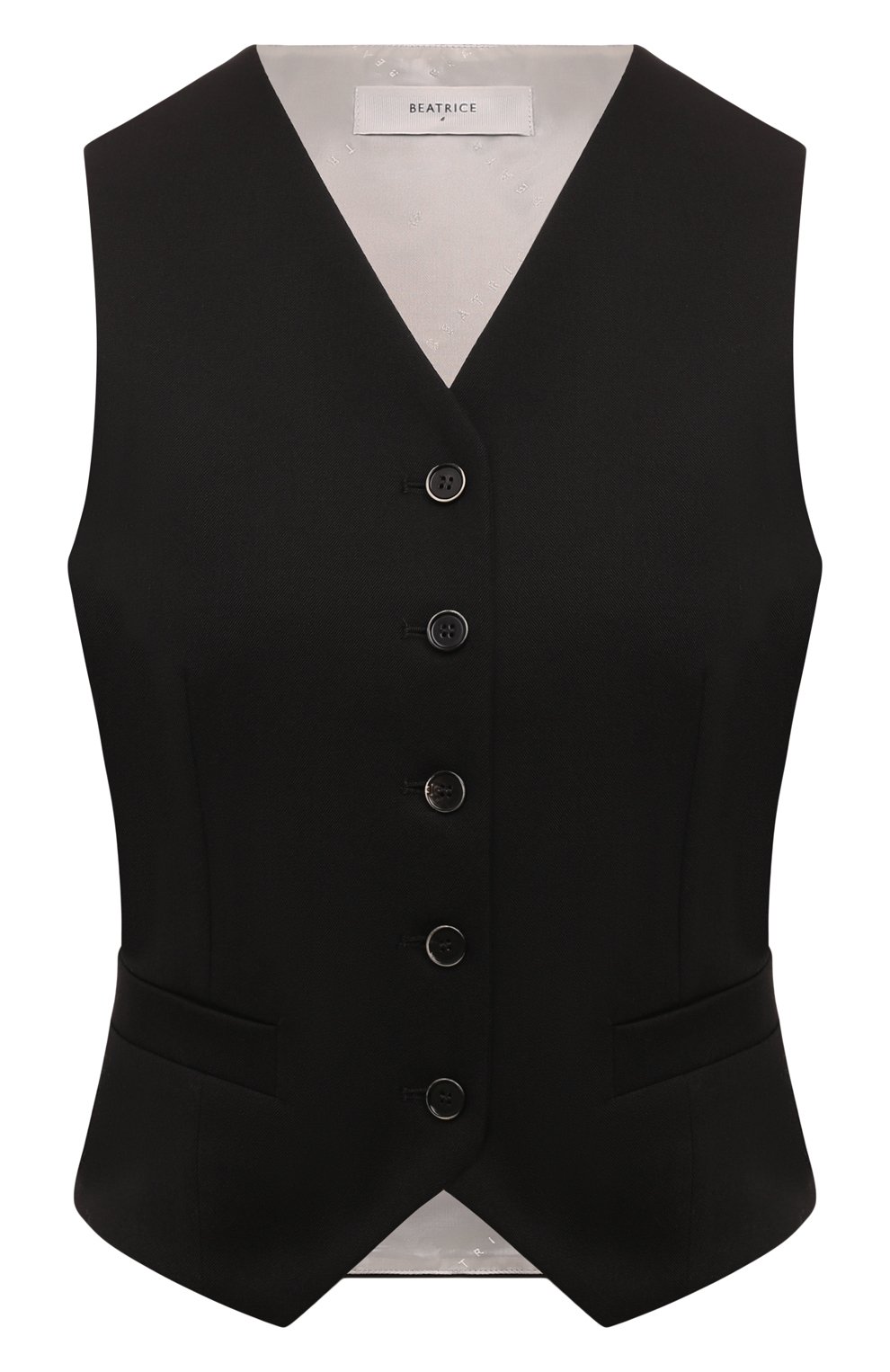 Жилет BEATRICE .B черного цвета по цене 27700 руб., арт. 24FA9062/TWILL, фото 1 Жилет BEATRICE .B, арт. 24FA9062/TWILL, фото 1