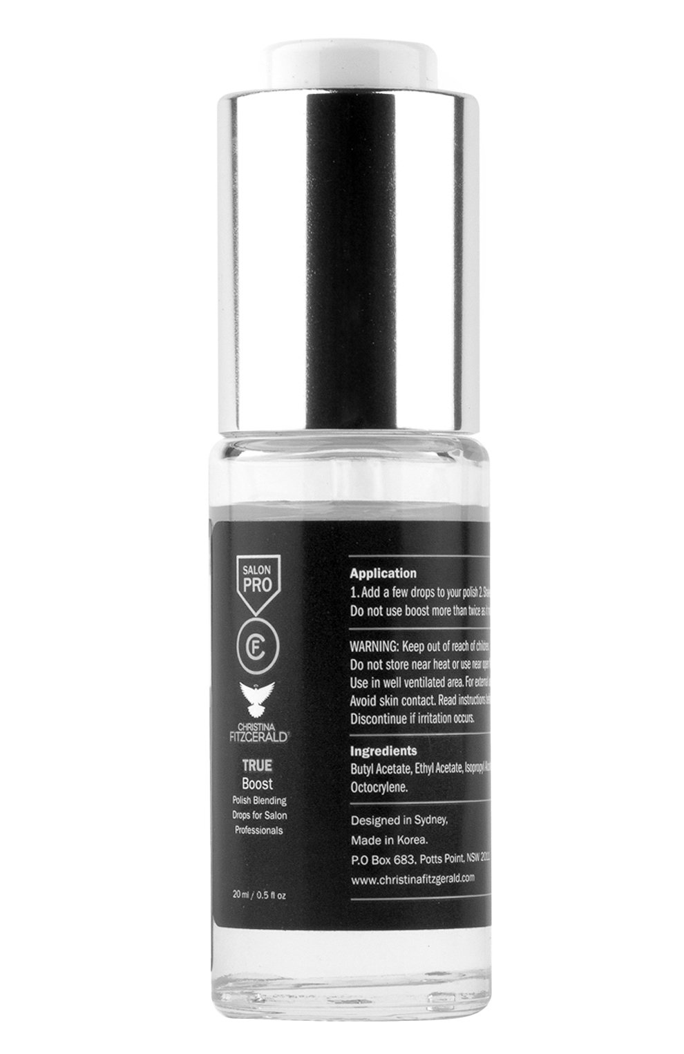 Профессиональное средство для обновления лака true boost polish blending drops (20ml) CHRISTINA FITZGERALD бесцветного цвета по цене 2730 руб., арт. 9333381006721, фото 1 Профессиональное средство для обновления лака true boost polish blending drops (20ml) CHRISTINA FITZGERALD, арт. 9333381006721, фото 1