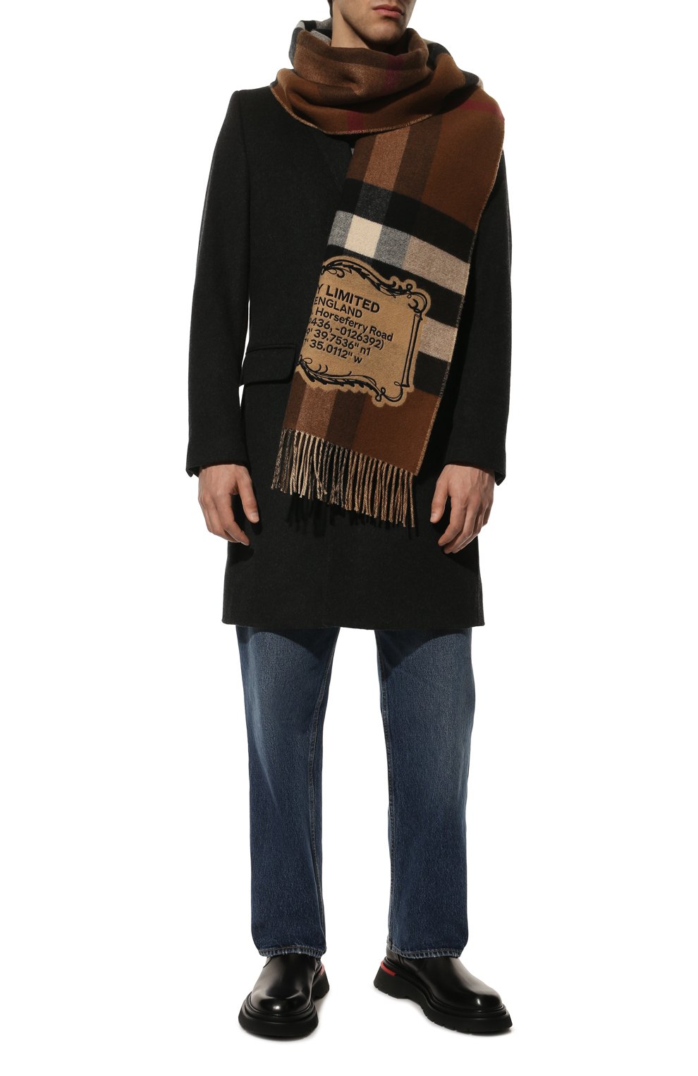 Кашемировый шарф BURBERRY, арт. 8049732, фото 2