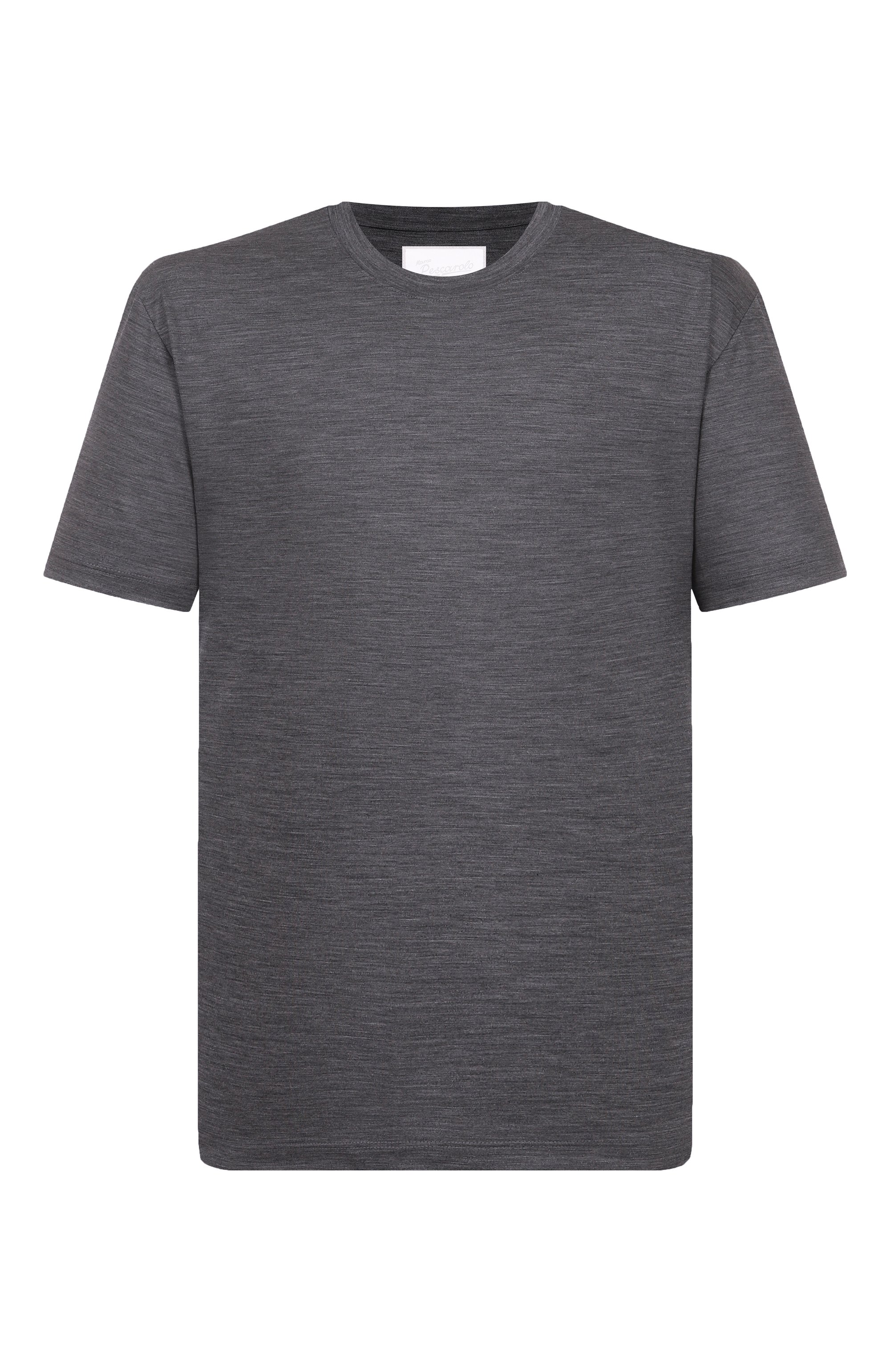 Шерстяная футболка MARCO PESCAROLO темно-серого цвета по цене 54050 руб., арт. JAMES/52Y04/2, фото 1 Шерстяная футболка MARCO PESCAROLO, арт. JAMES/52Y04/2, фото 1