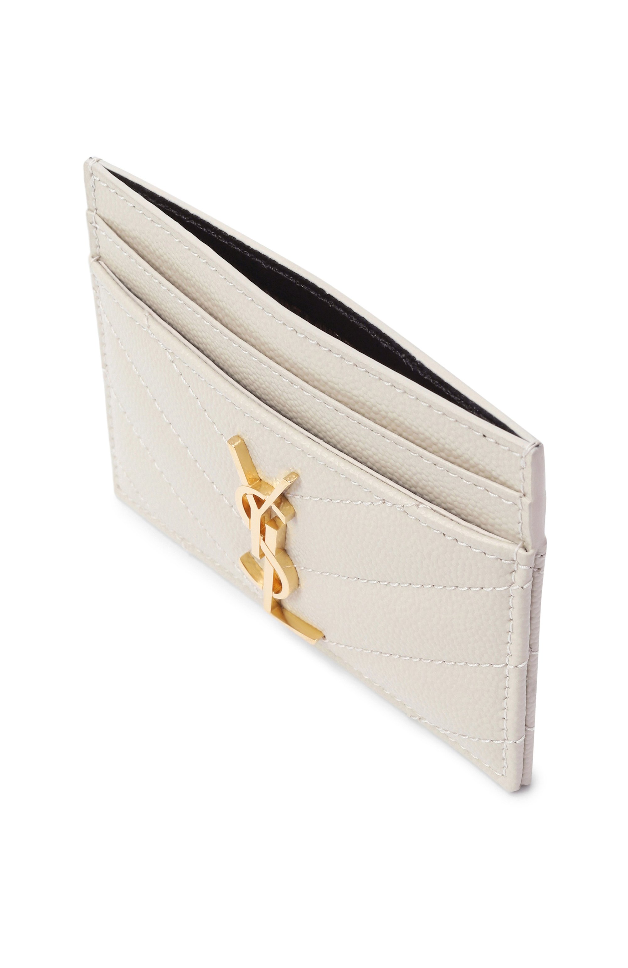 Кожаный футляр для кредитных карт monogram SAINT LAURENT, арт. 423291/B0W01, фото 3