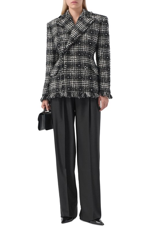 Твидовый жакет Giuseppe di Morabito 05FWJA096C 05326 Чёрно-белый  05FWJA096C 05326 Фото 2