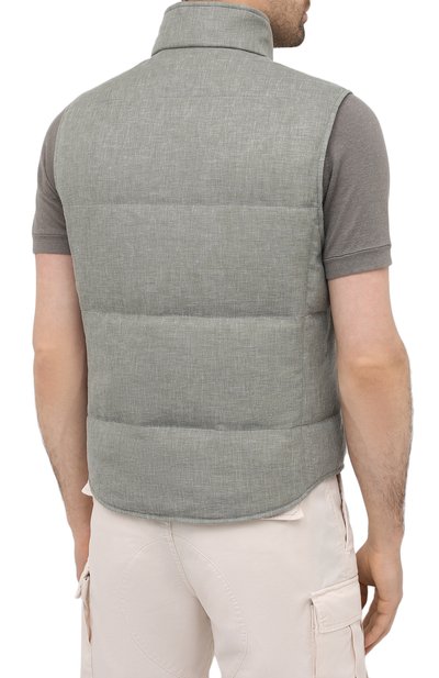 Пуховый жилет BRUNELLO CUCINELLI, арт. MD4951764, фото 4