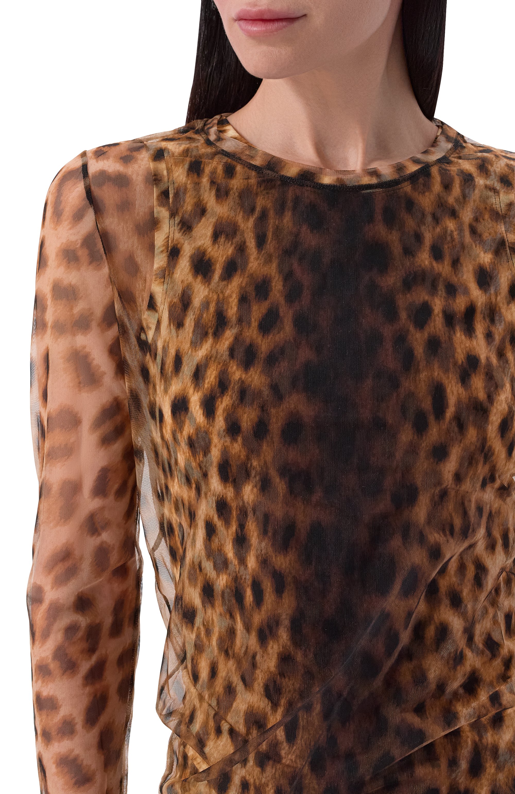 Топ SPORTMAX леопардового цвета по цене 41950 руб., арт. SPXZEBU, фото 5 Топ SPORTMAX, арт. SPXZEBU, фото 5