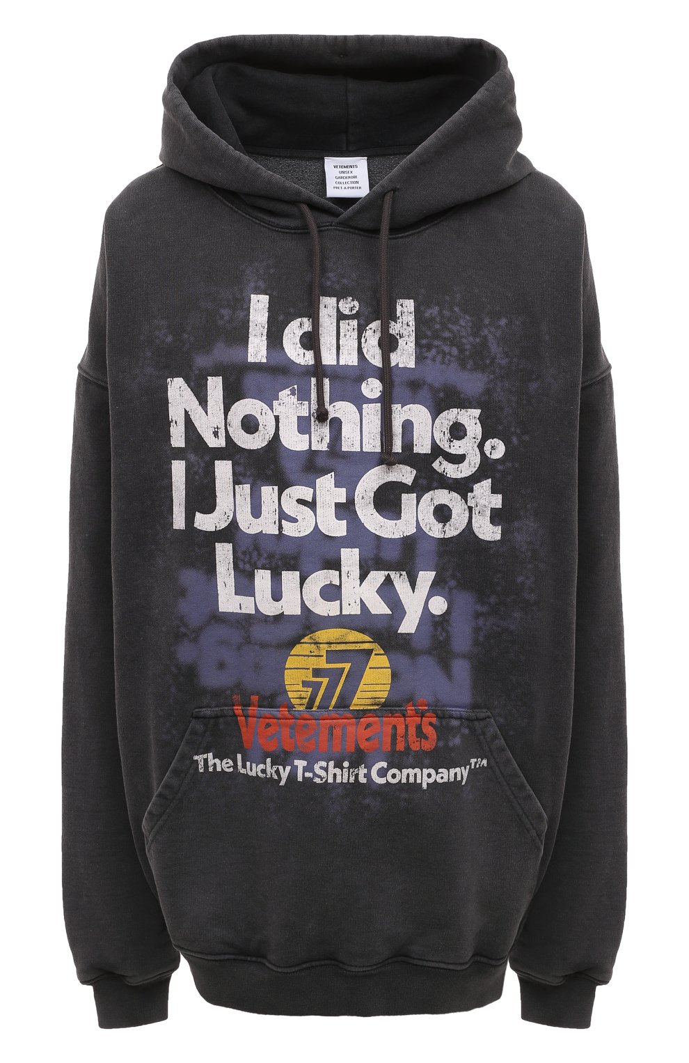 Хлопковое худи VETEMENTS, арт. UA53HD445B 1606/W, фото 1