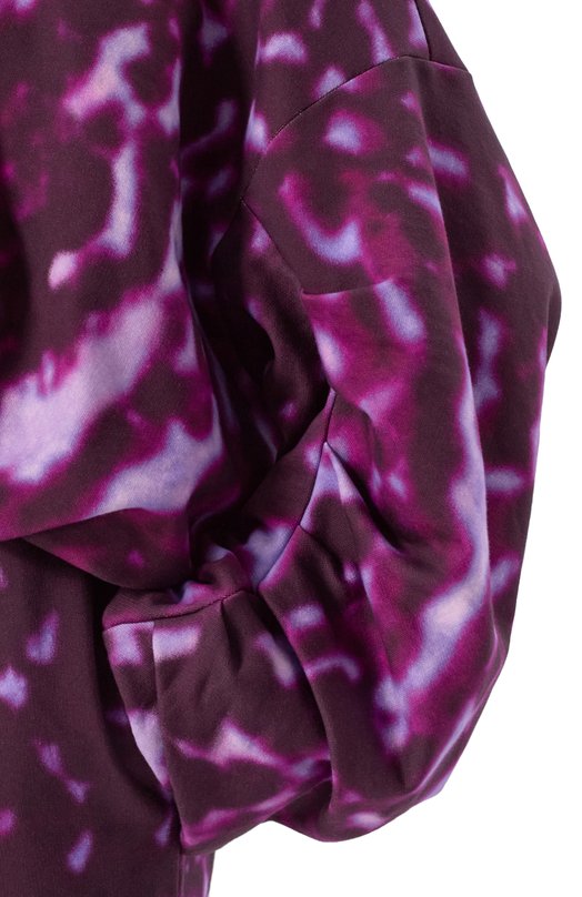 Хлопковый свитшот Dries Van Noten 251-011118-1612 Фиолетовый  251-011118-1612 Фото 5