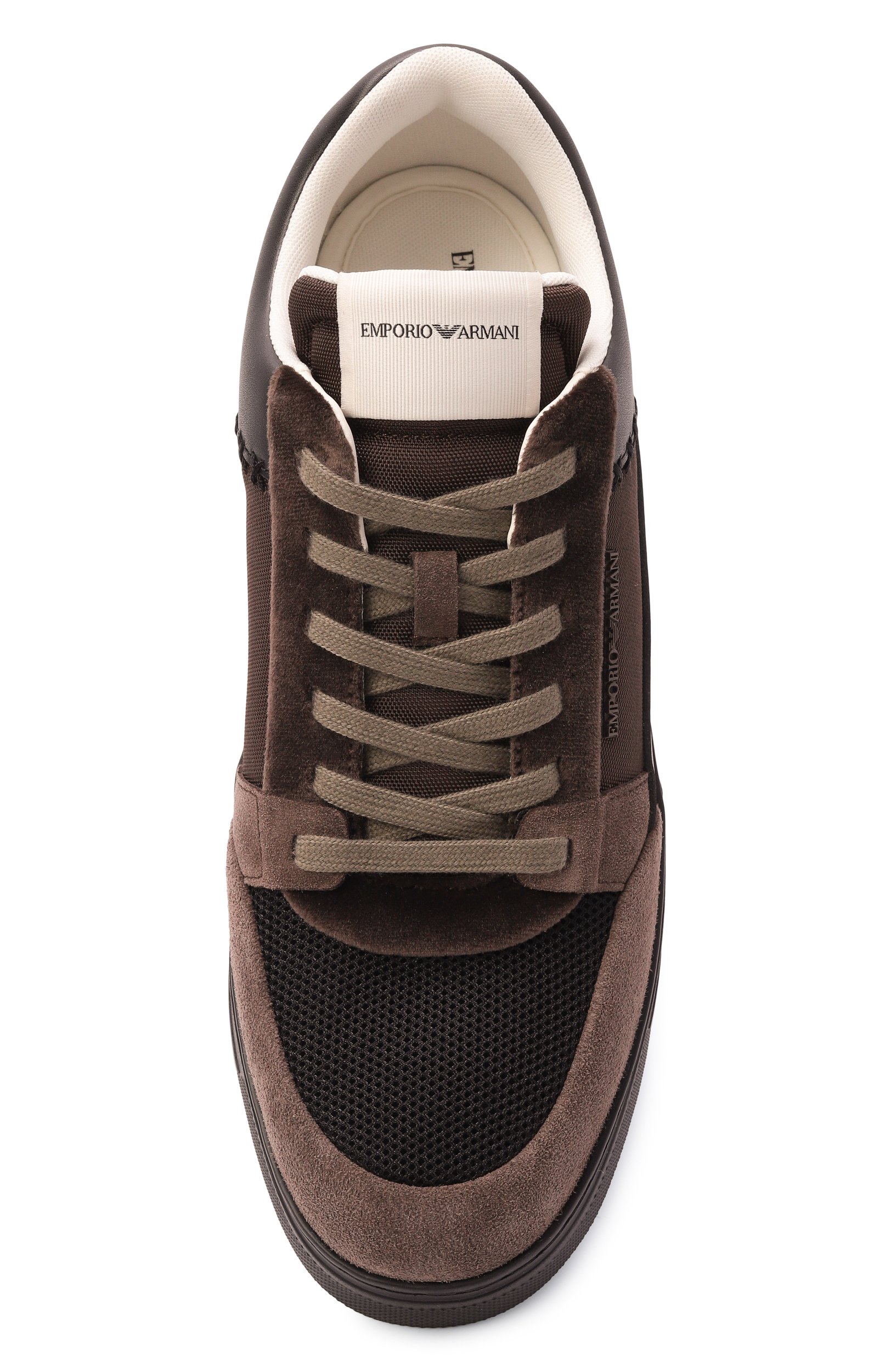 Комбинированные кеды EMPORIO ARMANI, арт. EM004836/AF23155, фото 5