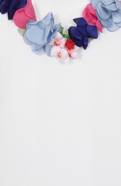 Хлопковая футболка MONNALISA, арт. 11E628, фото 3