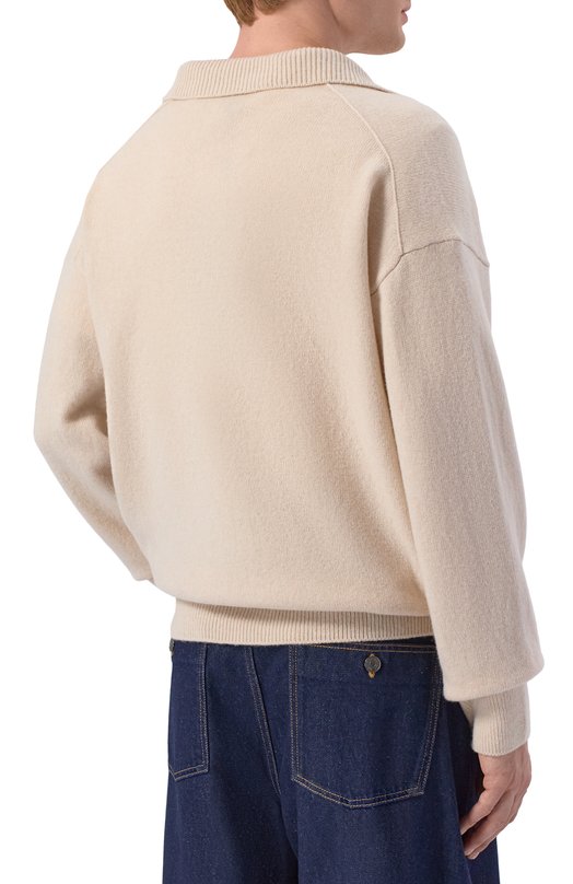 Шерстяной свитер BOSS 50555110 Бежевый  50555110 Фото 4