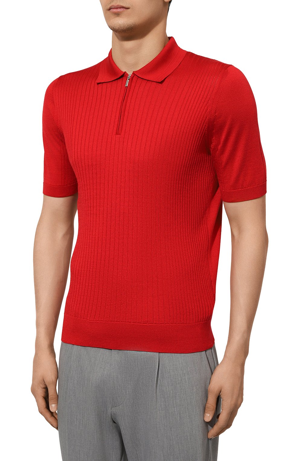 Шелковое поло ZILLI, арт. KZP002M0640VST000, фото 3