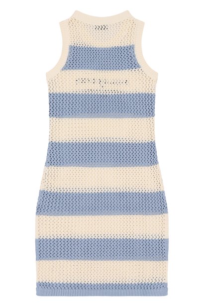 Хлопковое платье PHILOSOPHY DI LORENZO SERAFINI KIDS голубого цвета по цене 18650 руб., арт. I9E035/5706/4-10, фото 2 Хлопковое платье PHILOSOPHY DI LORENZO SERAFINI KIDS, арт. I9E035/5706/4-10, фото 2