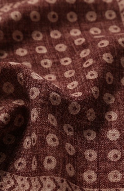 Шерстяной платок BRUNELLO CUCINELLI бордового цвета по цене 21700 руб., арт. MG8830091, фото 2 Шерстяной платок BRUNELLO CUCINELLI, арт. MG8830091, фото 2