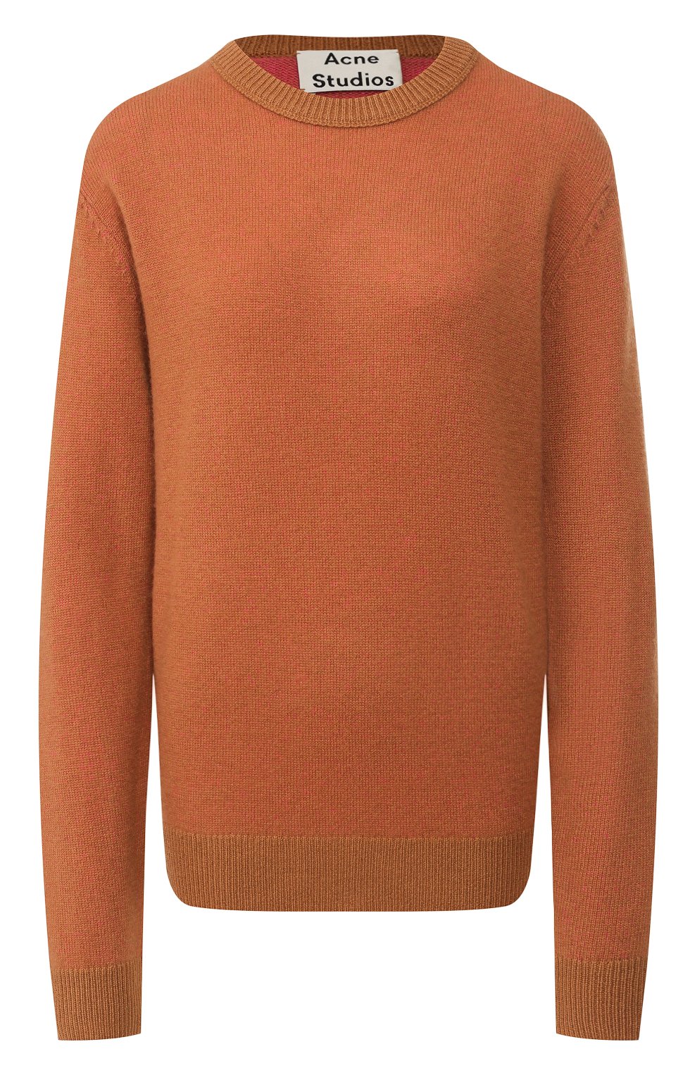 Кашемировый пуловер ACNE STUDIOS коричневого цвета по цене 42850 руб., арт. C60013/W, фото 1 Кашемировый пуловер ACNE STUDIOS, арт. C60013/W, фото 1