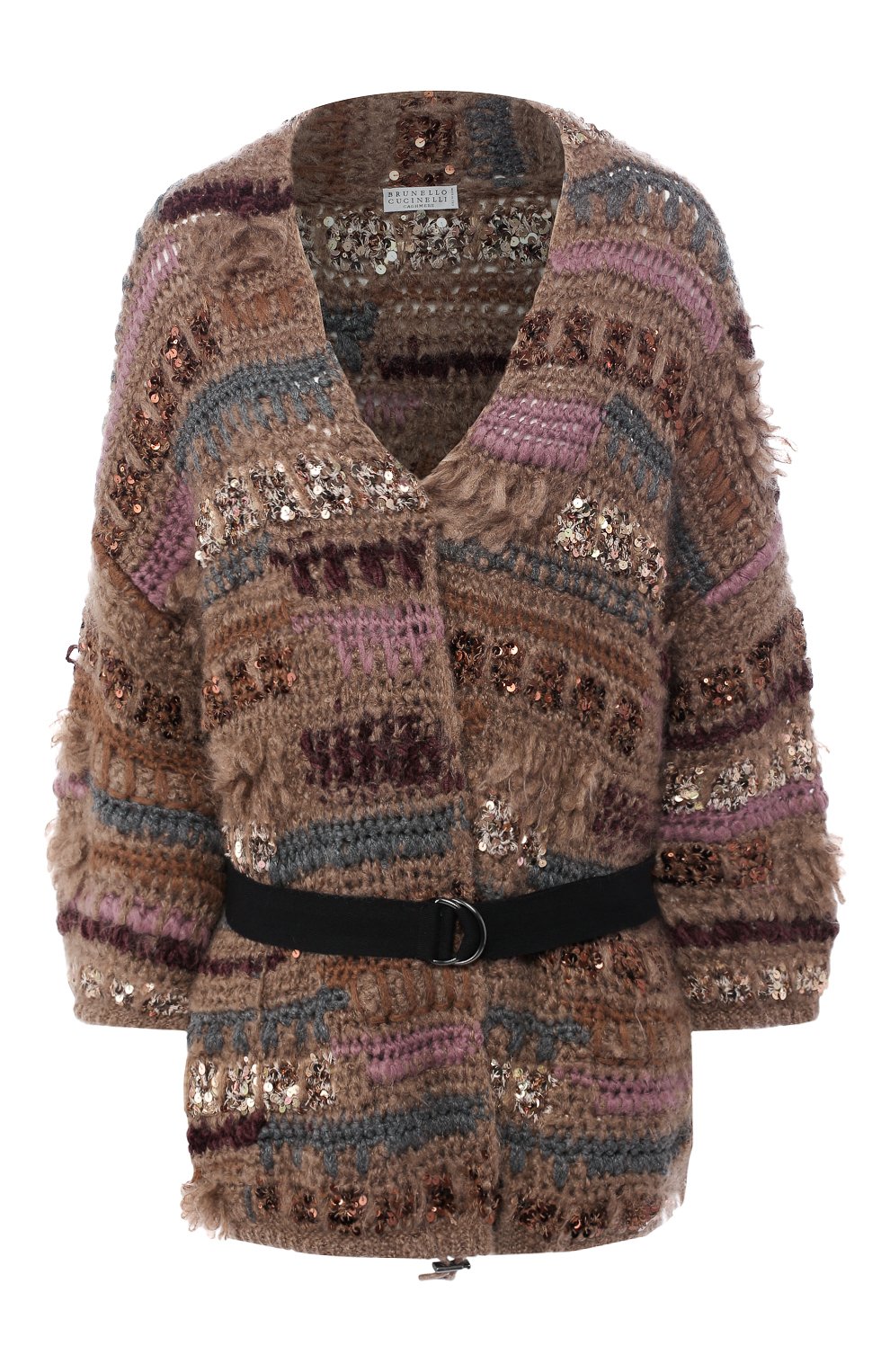 Вязаный кардиган с поясом BRUNELLO CUCINELLI, арт. M8X606106, фото 1