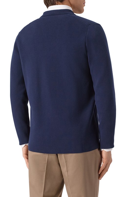 Хлопковый пиджак Corneliani 25M594-2525155 Синий  25M594-2525155 Фото 4
