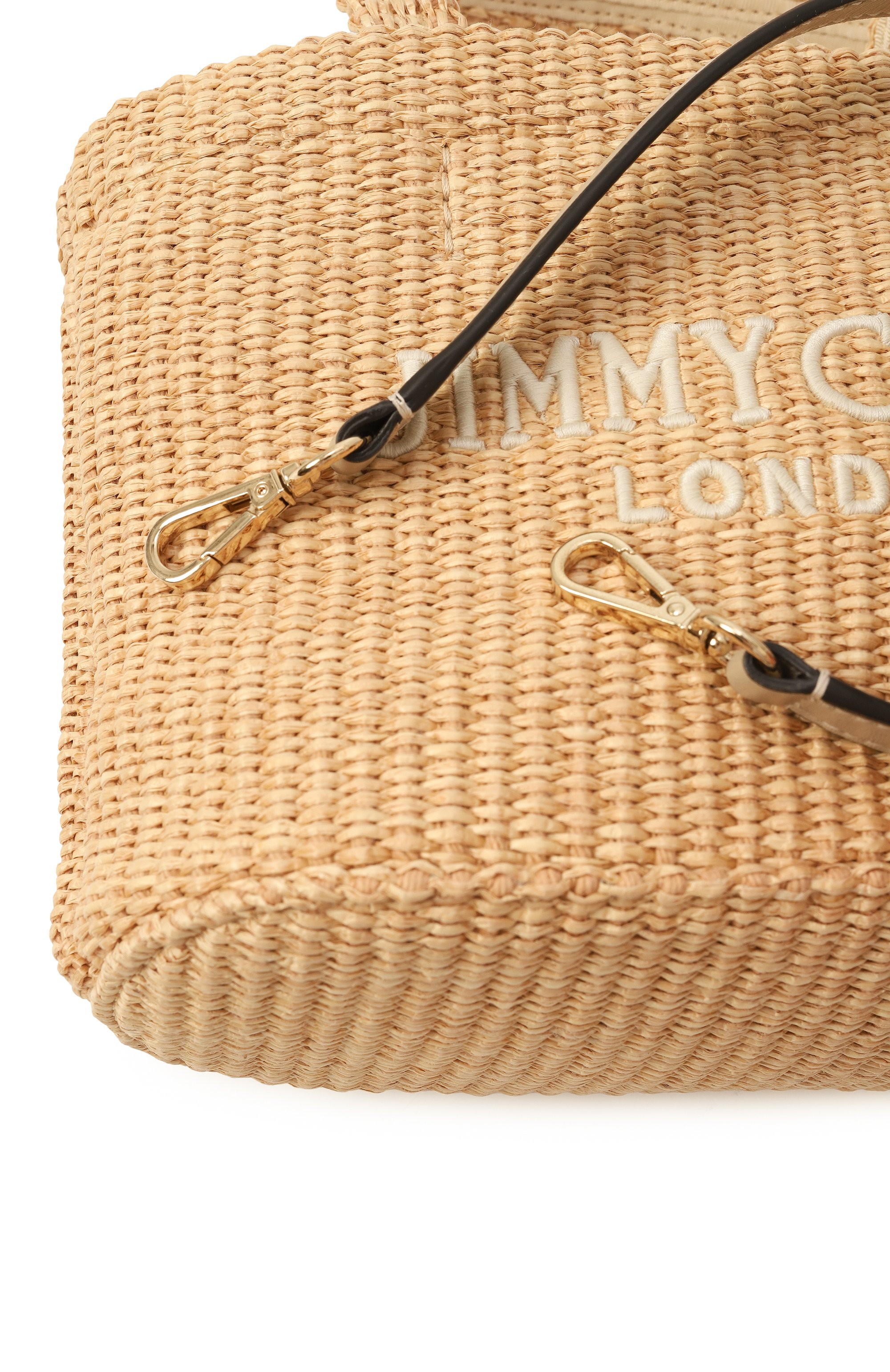 Сумка-тоут ew JIMMY CHOO бежевого цвета по цене 73400 руб., арт. BEACH T0TE E/W MINI, фото 3 Сумка-тоут ew JIMMY CHOO, арт. BEACH T0TE E/W MINI, фото 3