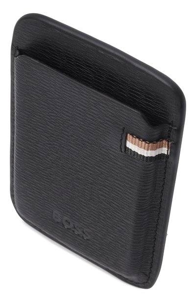Кожаный футляр для кредитных карт BOSS черного цвета по цене 12950 руб., арт. HBPU00092M, фото 3 Кожаный футляр для кредитных карт BOSS, арт. HBPU00092M, фото 3