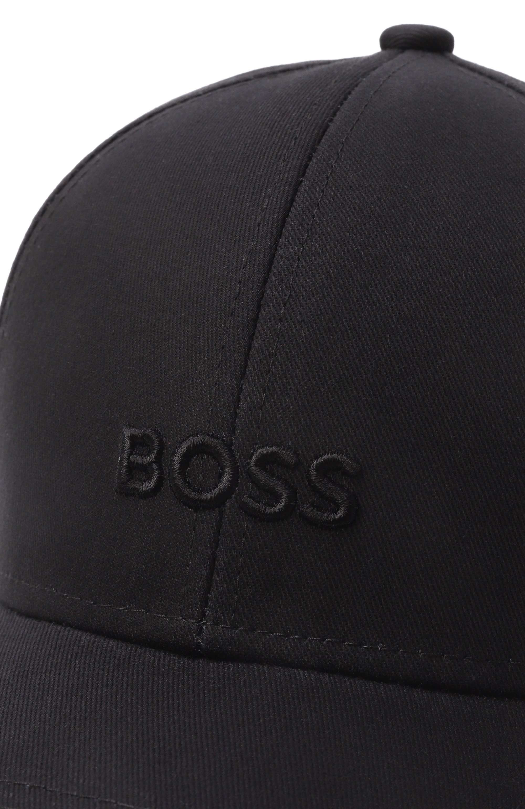 Хлопковая бейсболка BOSS черного цвета по цене 5995 руб., арт. 50519889, фото 4 Хлопковая бейсболка BOSS, арт. 50519889, фото 4