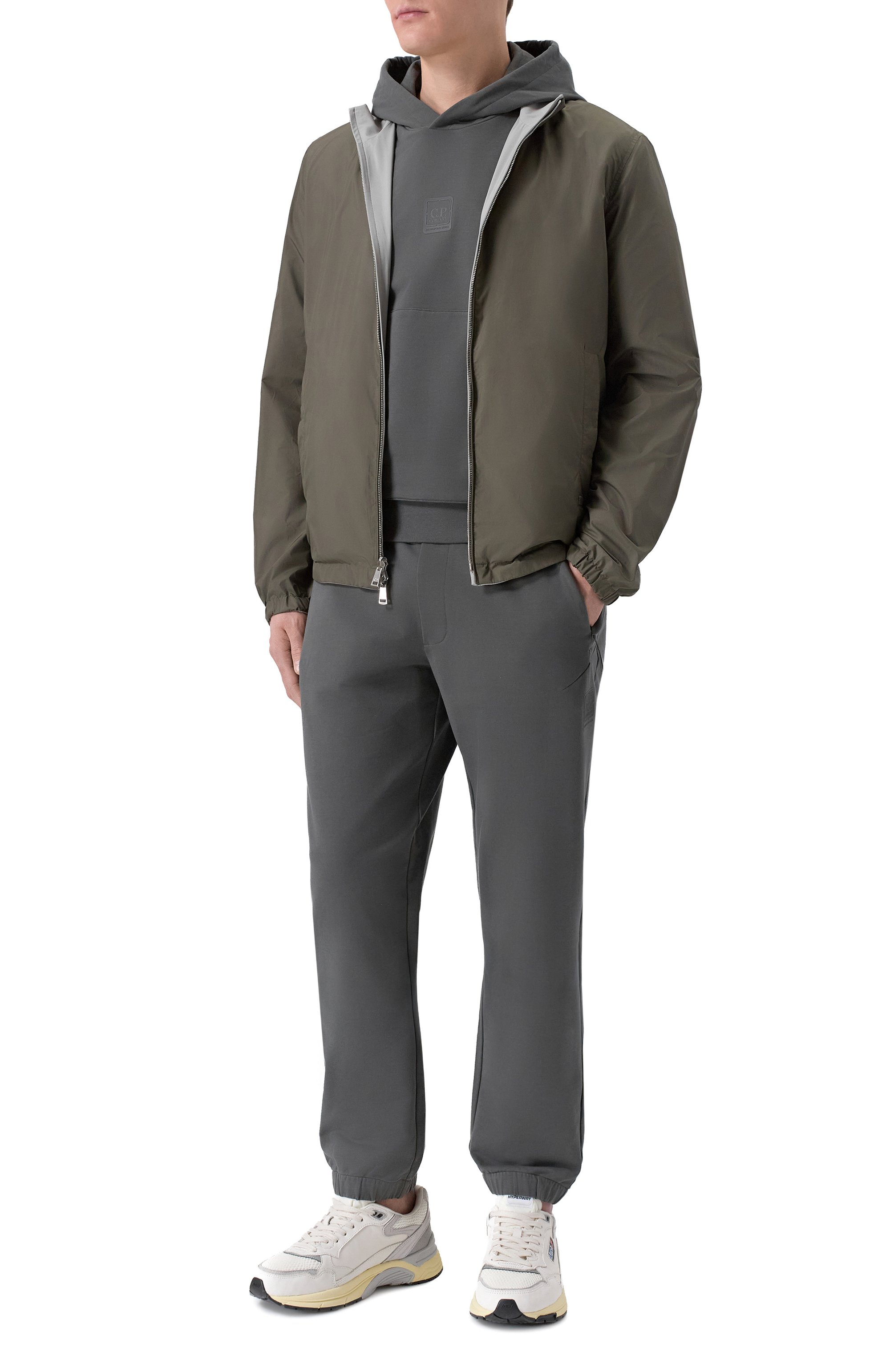 Хлопковые джоггеры C.P. COMPANY, арт. 20CLSP011A/006452W, фото 2