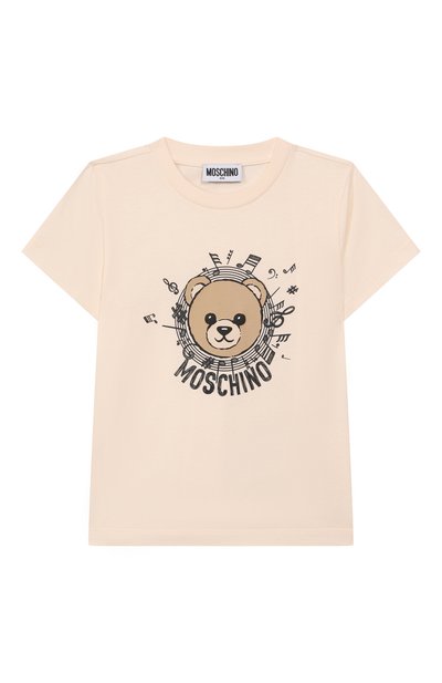 Хлопковая футболка MOSCHINO, арт. H0M058/LAA10/4-8