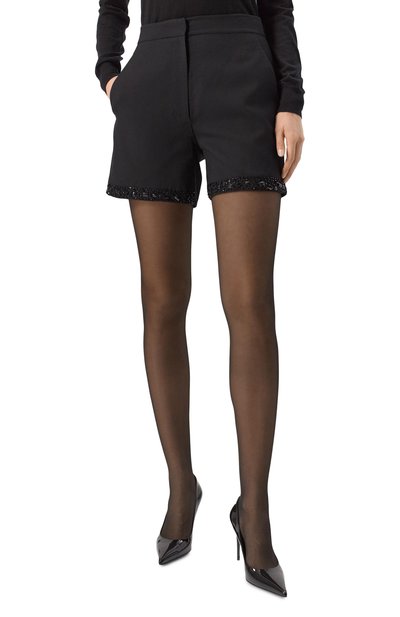 Шерстяные шорты MVST черного цвета по цене 218500 руб., арт. TXBST-Y438, фото 3 Шерстяные шорты MVST, арт. TXBST-Y438, фото 3