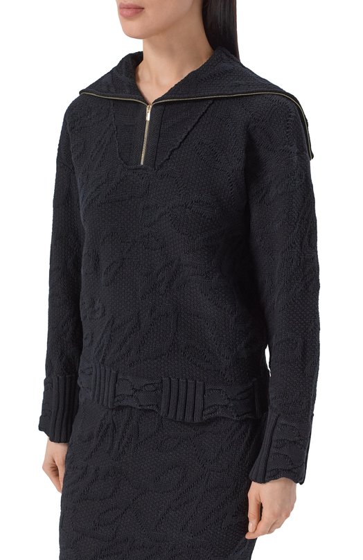 Свитер из хлопка и вискозы AND the brand S26-JM056-0704-900 Чёрный  S26-JM056-0704-900 Фото 3