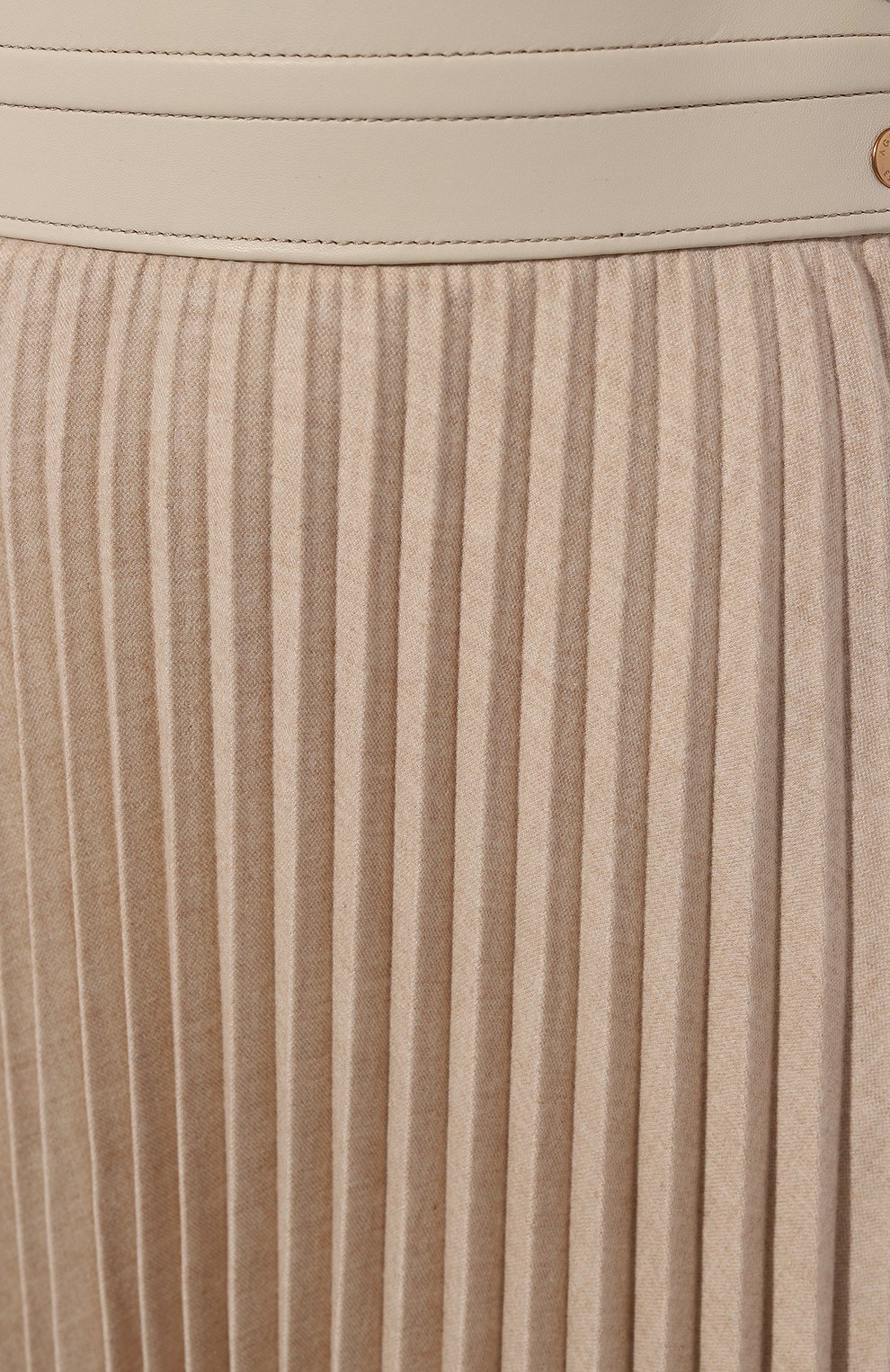 Шерстяная юбка AGNONA бежевого цвета по цене 198500 руб., арт. TG0403E/UW006E, фото 5 Шерстяная юбка AGNONA, арт. TG0403E/UW006E, фото 5