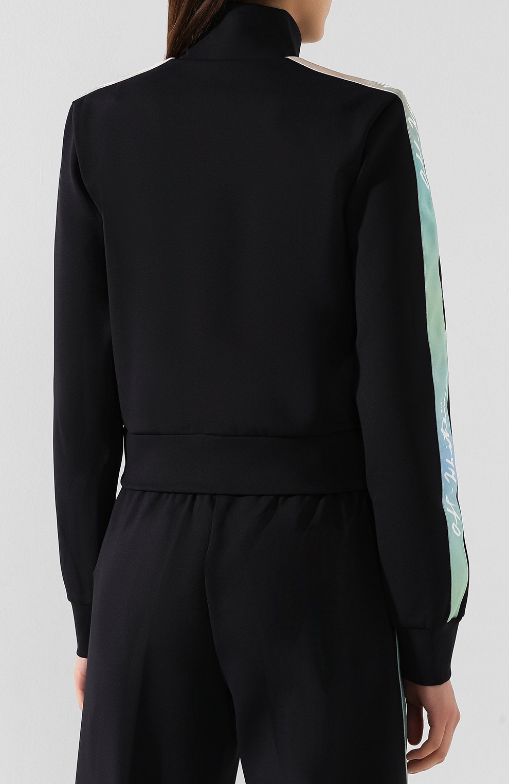 Кардиган OFF-WHITE черного цвета по цене 81800 руб., арт. 0WBA049E19E620771000, фото 4 Кардиган OFF-WHITE, арт. 0WBA049E19E620771000, фото 4
